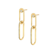 MICHAEL M Pavè Couplet Earrings